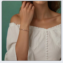 Original Sparkling Leaves White Gold Bracelet