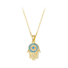 Trendy Fatima's Guarding Hand Pendant Hamsa Lucky Necklaces