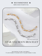 Original Sparkling Leaves White Gold Bracelet