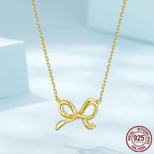 Sterling Silver Bowknot Chain Necklace