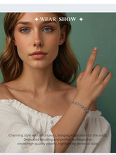 Original Sparkling Leaves White Gold Bracelet