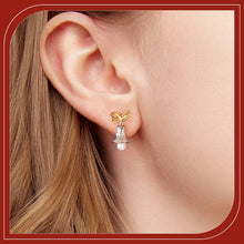 Sterling Silver Snowflake Bell Stud Earrings