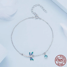 Green and Blue Enamel Dragonfly Bracelet