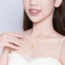 Sun Coin Pendant Necklace