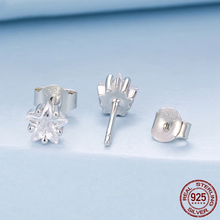 Sterling Silver Mini Star Stud Earrings