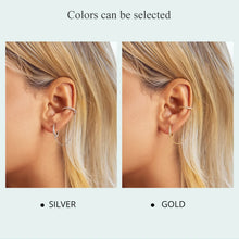 Double Circle Hoop Earrings Long Chain Earrings