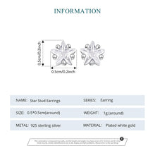 Sterling Silver Mini Star Stud Earrings