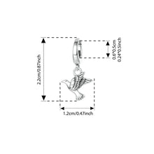 Sterling Silver Angel Love Pendant Faith Guard Charm Peace Dove Beads