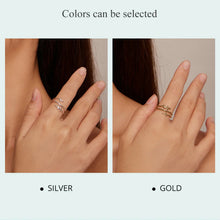 Trendy Multilayer Leaf Open Ring