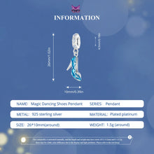 Sterling Silver Pumpkin Carriage Bead Magic Dancing Shoes Pendant Charms