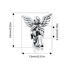 Sterling Silver Angel Love Pendant Faith Guard Charm Peace Dove Beads