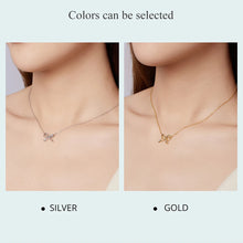 Sterling Silver Bowknot Chain Necklace