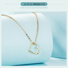 Sterling Silver The shape of love Chain Necklace