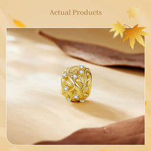 Sterling Silver Autumn Gold Leaves Charms