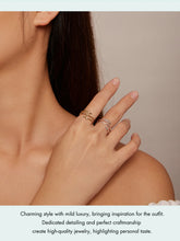 Trendy Multilayer Leaf Open Ring