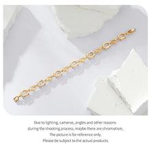 Original Sparkling Leaves White Gold Bracelet