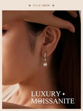 Twisted Hook Pearls Moissanite Stud Earrings