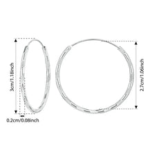 Sterling Silver Carved Floral Silver Large Hoop Earrings