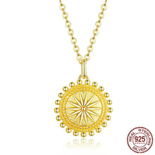 Sun Coin Pendant Necklace