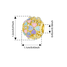 Sterling Silver Autumn Gold Leaves Charms