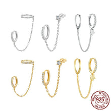 Double Circle Hoop Earrings Long Chain Earrings