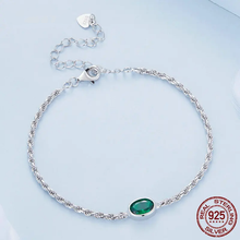 Luxurious Green Zircon Chopin Bracelet