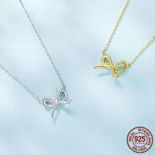 Sterling Silver Bowknot Chain Necklace
