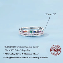 Full pave CZ Simulated Diamond Stackable Ring