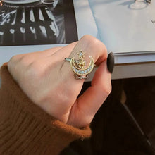 Versatile Flower Rotatable Cubic Zirconia Size Adjustable Rings