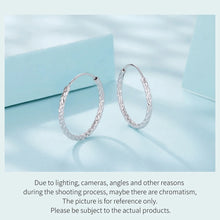 Sterling Silver Carved Floral Silver Large Hoop Earrings