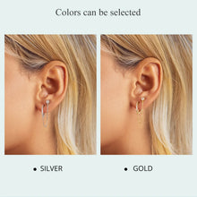 Double Circle Hoop Earrings Long Chain Earrings