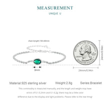 Luxurious Green Zircon Chopin Bracelet