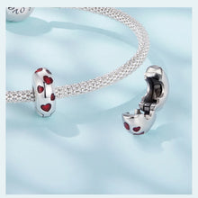 Sterling Silver Red Heart Charm