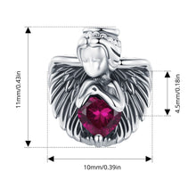 Sterling Silver Angel Love Pendant Faith Guard Charm Peace Dove Beads