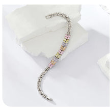 Original Sparkling Leaves White Gold Bracelet