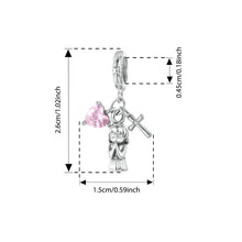 Sterling Silver Angel Love Pendant Faith Guard Charm Peace Dove Beads