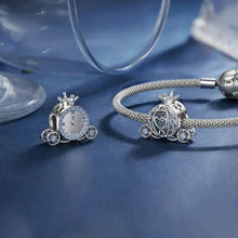 Sterling Silver Pumpkin Carriage Bead Magic Dancing Shoes Pendant Charms