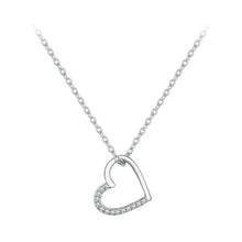 Sterling Silver The shape of love Chain Necklace