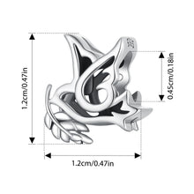 Sterling Silver Angel Love Pendant Faith Guard Charm Peace Dove Beads
