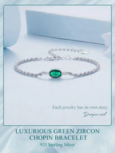 Luxurious Green Zircon Chopin Bracelet