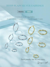 Sterling Silver Bold Classic Hypoallergenic Hoop Earrings