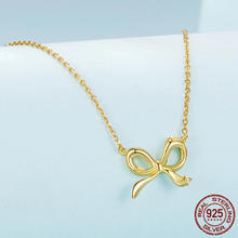 Sterling Silver Bowknot Chain Necklace