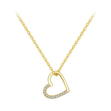 Sterling Silver The shape of love Chain Necklace
