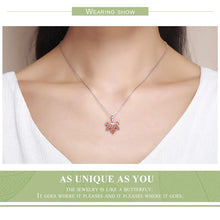 Sterling Silver Autumn Maple Tree Leaves Hanging Beads Pendant Charms