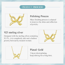 Sterling Silver Bowknot Chain Necklace