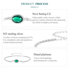 Luxurious Green Zircon Chopin Bracelet
