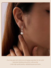 Twisted Hook Pearls Moissanite Stud Earrings