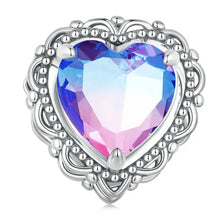 Sterling Silver Red Heart Charm