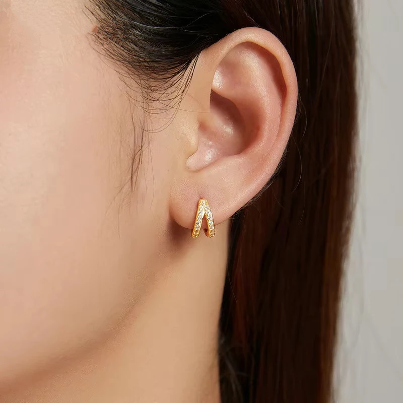 Sterling Silver Classic Geometry Earrings