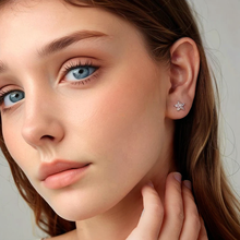 Sterling Silver Mini Star Stud Earrings